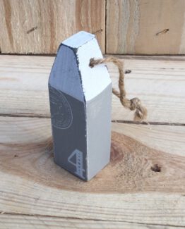 Boie aus Holz grau