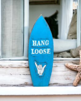 surfbrett deko hang loose