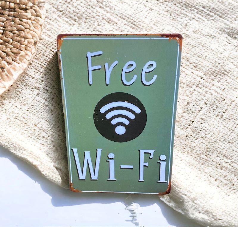 blechschild free wi-fi